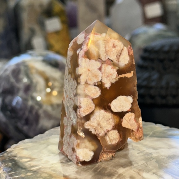 🔥SALE🔥 Flower Agate 4 Sided Crystal Point! - Picture 3 of 6